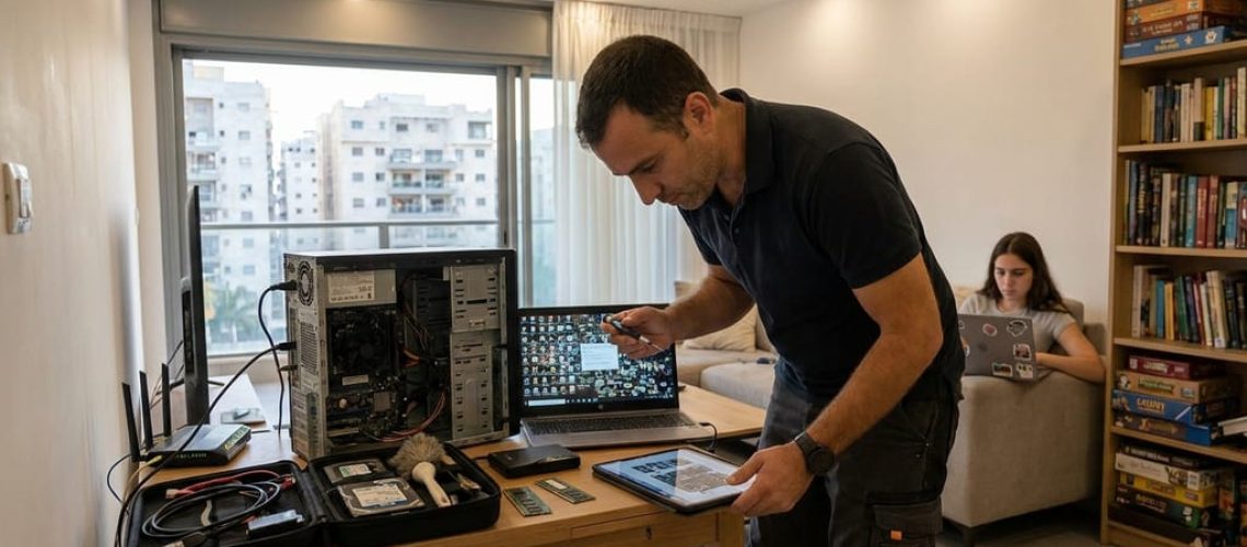 טכנאי מחשבים עד הבית